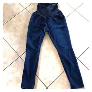 Indigo blue maternity jeans - large